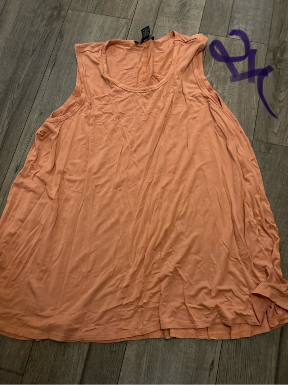 Lightweight Peach Tank Top